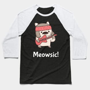 Cat plays music Baseball T-Shirt